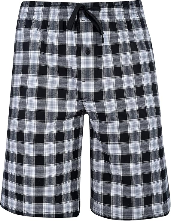Twist99 Women's Cotton Checkered Shorts – High Waist Lounge Shorts with Pockets | Regular & Plus Sizes