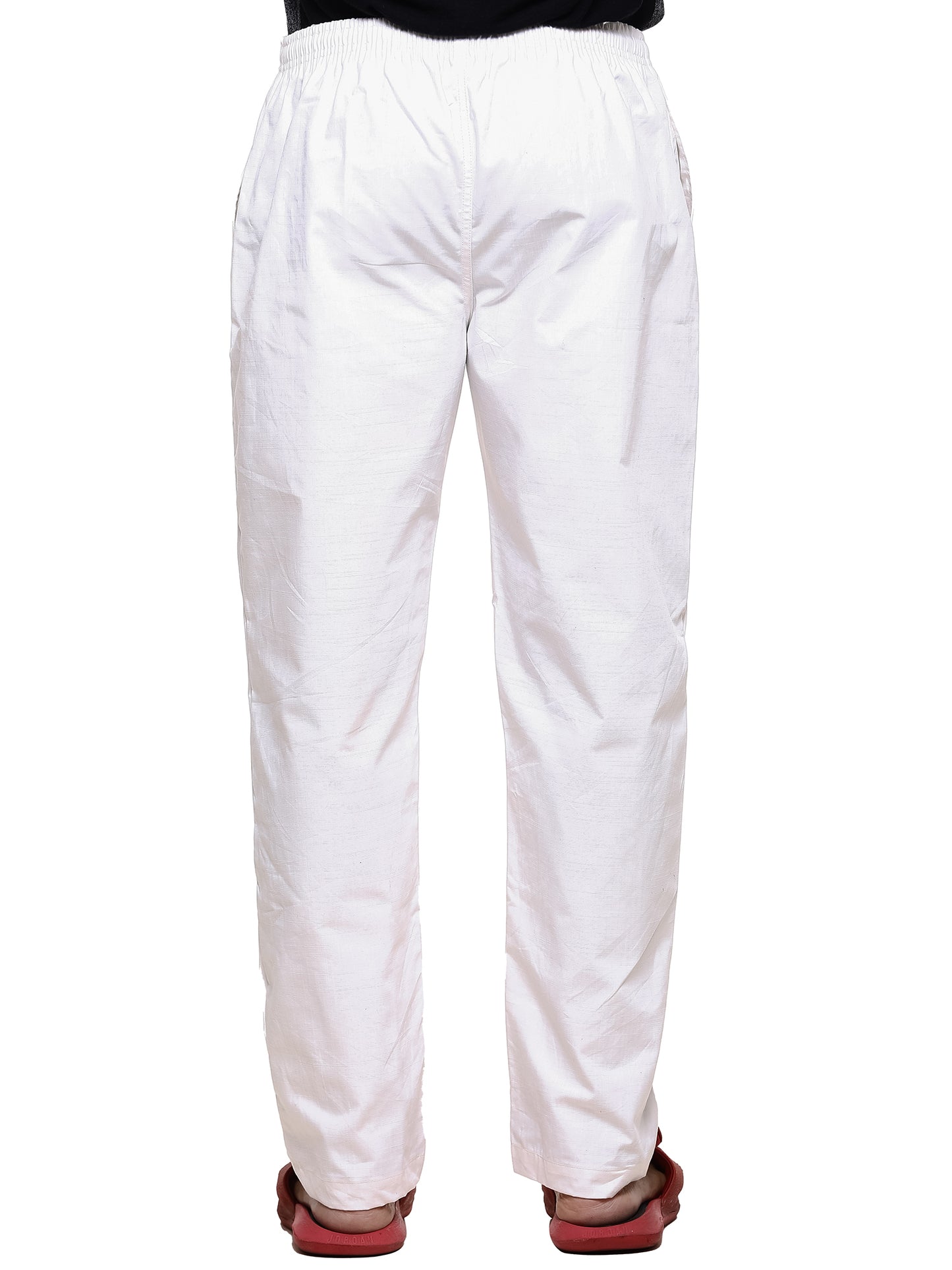 Twist99 Mens Linen Casual Pants Lightweight Solid Plus Size Pyjama Beach Pants Elastic Waist Jogger Yoga Summer Pyjama (White,)Plus Size (S To 8XL)(30 To 56)
