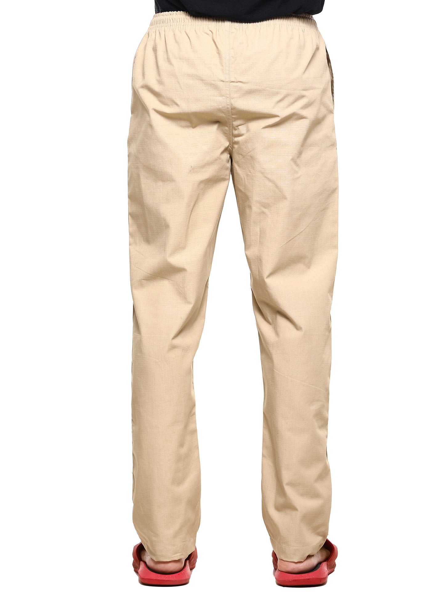 Twist99 Mens Linen Casual Pants Lightweight Solid Plus Size Pyjama Beach Pants Elastic Waist Jogger Yoga Summer Pyjama (Beige,)