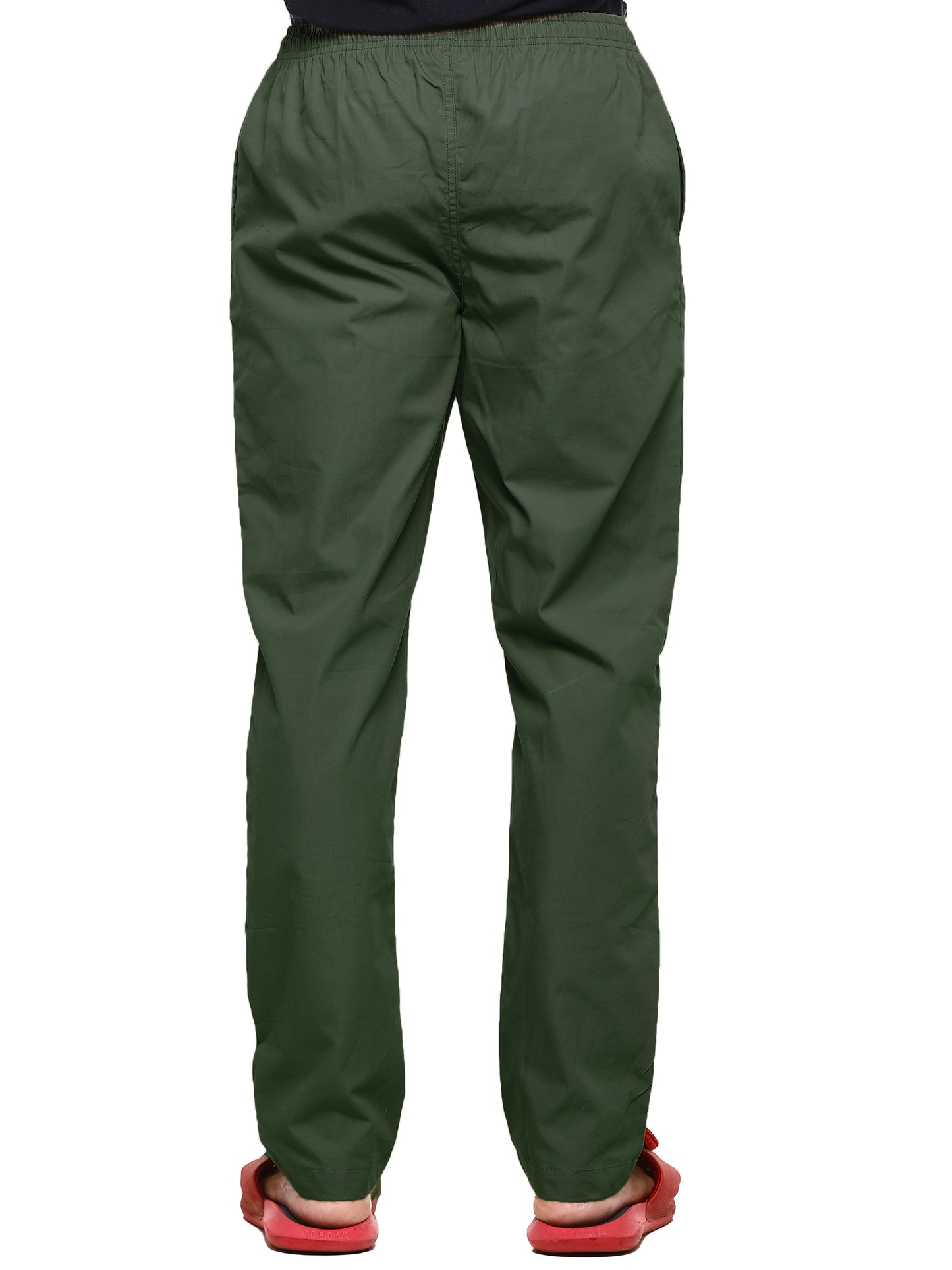 Twist99 Mens Linen Casual Pants Lightweight Solid Plus Size Pyjama Beach Pants Elastic Waist Jogger Yoga Summer Pyjama (Olive Green,)Plus Size (S To 8XL)(30 To 56)