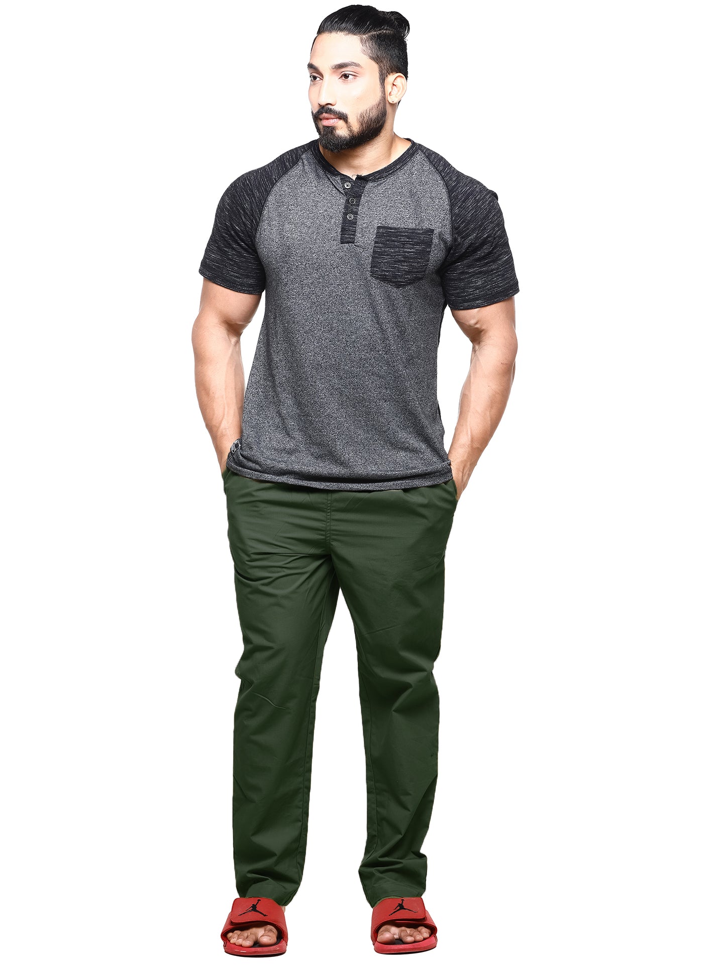 Twist99 Mens Linen Casual Pants Lightweight Solid Plus Size Pyjama Beach Pants Elastic Waist Jogger Yoga Summer Pyjama (Olive Green,)Plus Size (S To 8XL)(30 To 56)