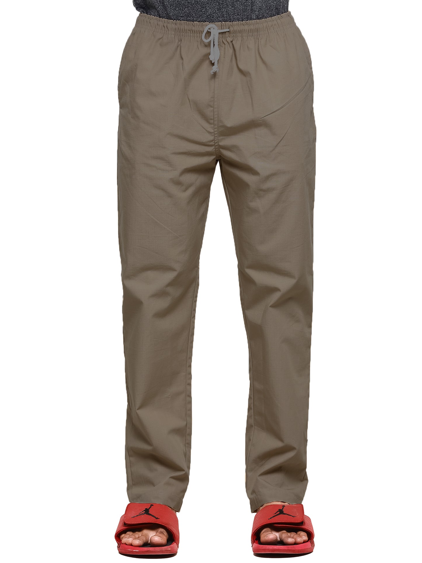 Twist99 Mens Linen Casual Pants Lightweight Solid Plus Size Pyjama Beach Pants Elastic Waist Jogger Yoga Summer Pyjama (Brown,)Plus Size (S To 8XL)(30 To 56)