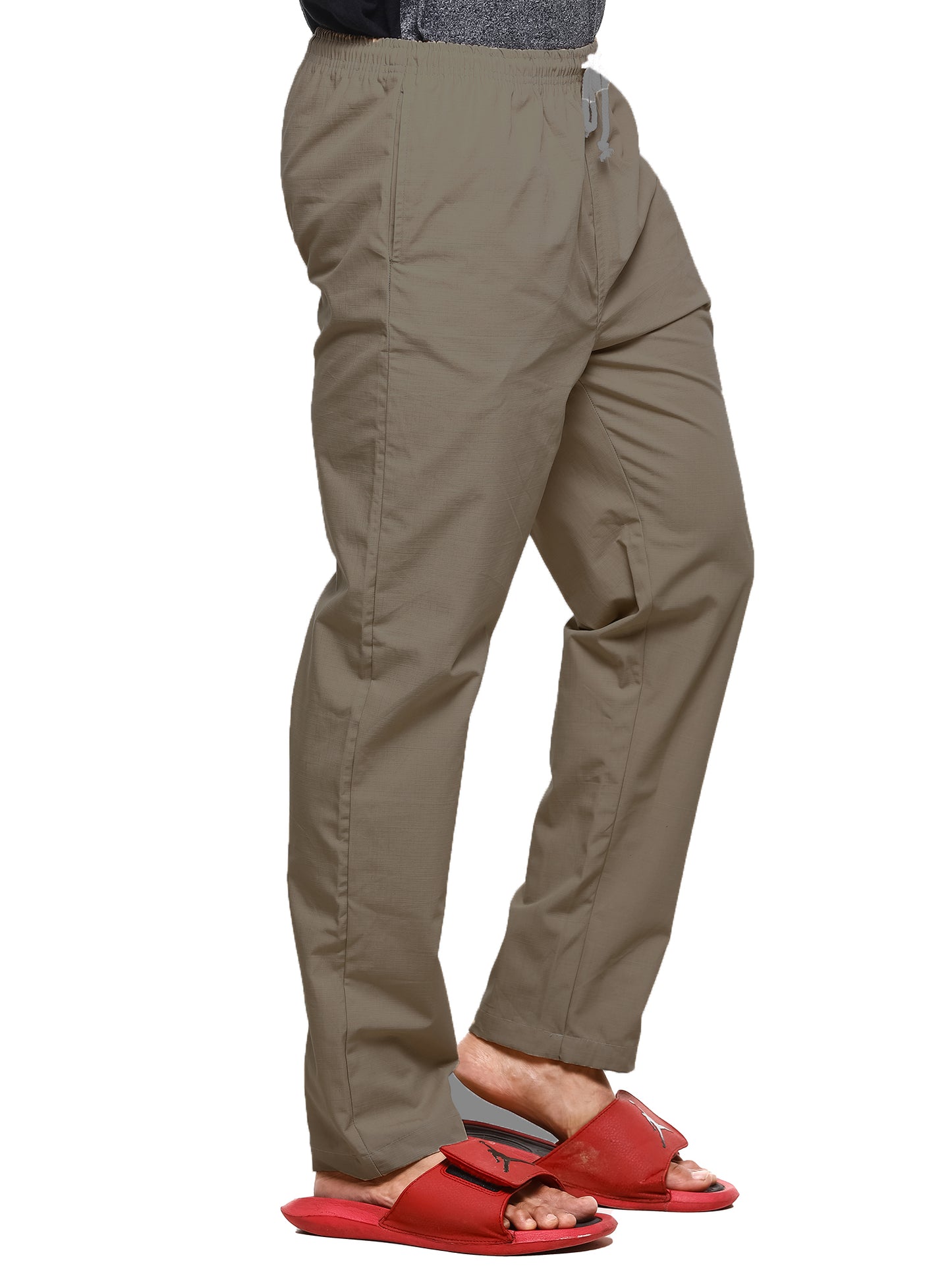 Twist99 Mens Linen Casual Pants Lightweight Solid Plus Size Pyjama Beach Pants Elastic Waist Jogger Yoga Summer Pyjama (Brown,)Plus Size (S To 8XL)(30 To 56)
