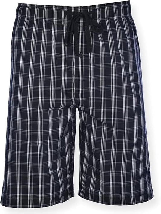 Twist99 Women's Cotton Checkered Shorts – High Waist Lounge Shorts with Pockets | Regular & Plus Sizes