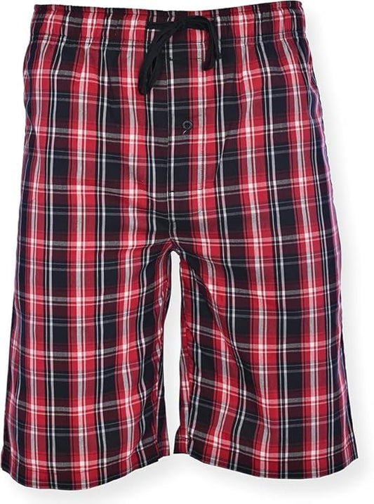 Twist99 Women's Cotton Checkered Shorts – High Waist Lounge Shorts with Pockets | Regular & Plus Sizes