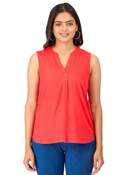 Twist99 Women's Wear Trendy Sleeveless V-Neck Top | Casual Dress | Elegant Outfit for Jeans