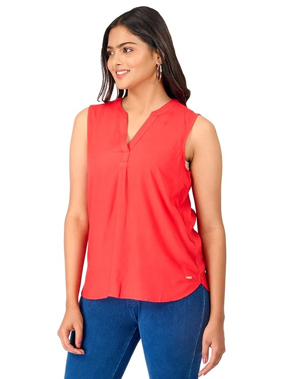 Twist99 Women's Wear Trendy Sleeveless V-Neck Top | Casual Dress | Elegant Outfit for Jeans