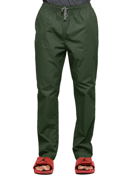 Twist99 Mens Linen Casual Pants Lightweight Solid Plus Size Pyjama Beach Pants Elastic Waist Jogger Yoga Summer Pyjama (Olive Green,)Plus Size (S To 8XL)(30 To 56)